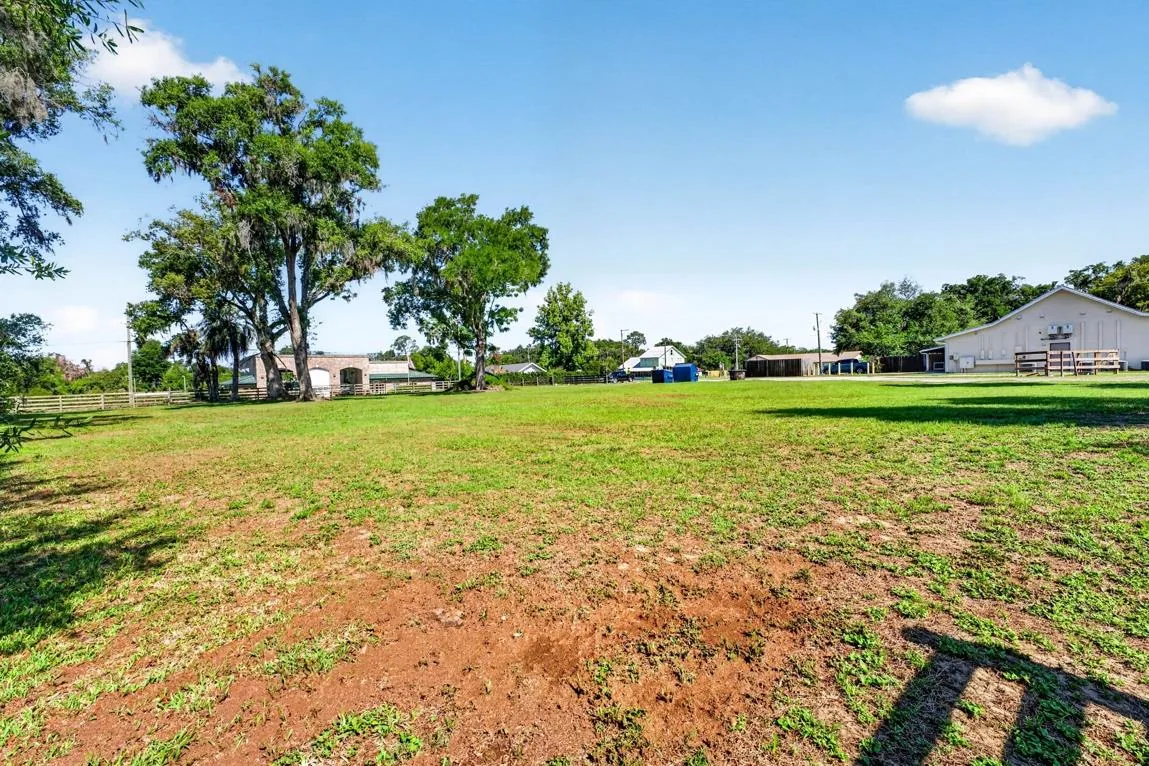 Actual open land area behind the existing restaurant improvements